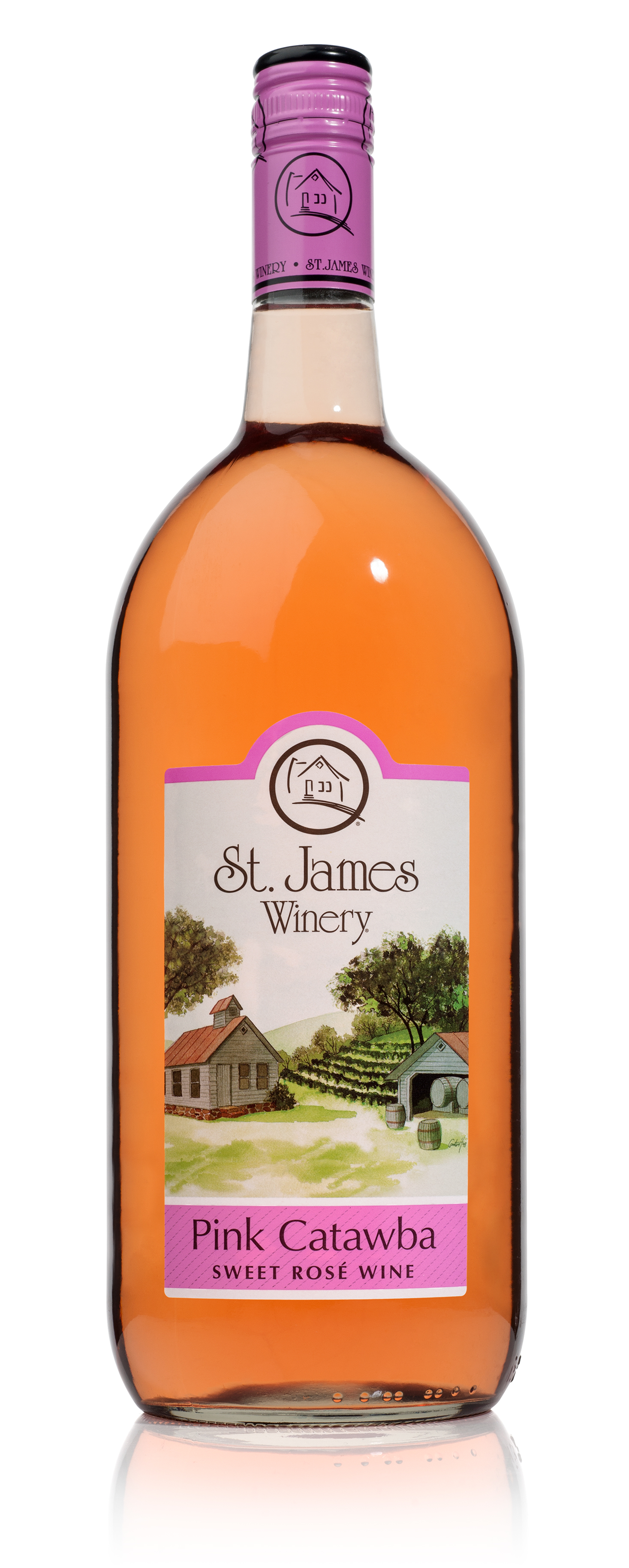 Award Winning Pink Catawba Wine St James Winery