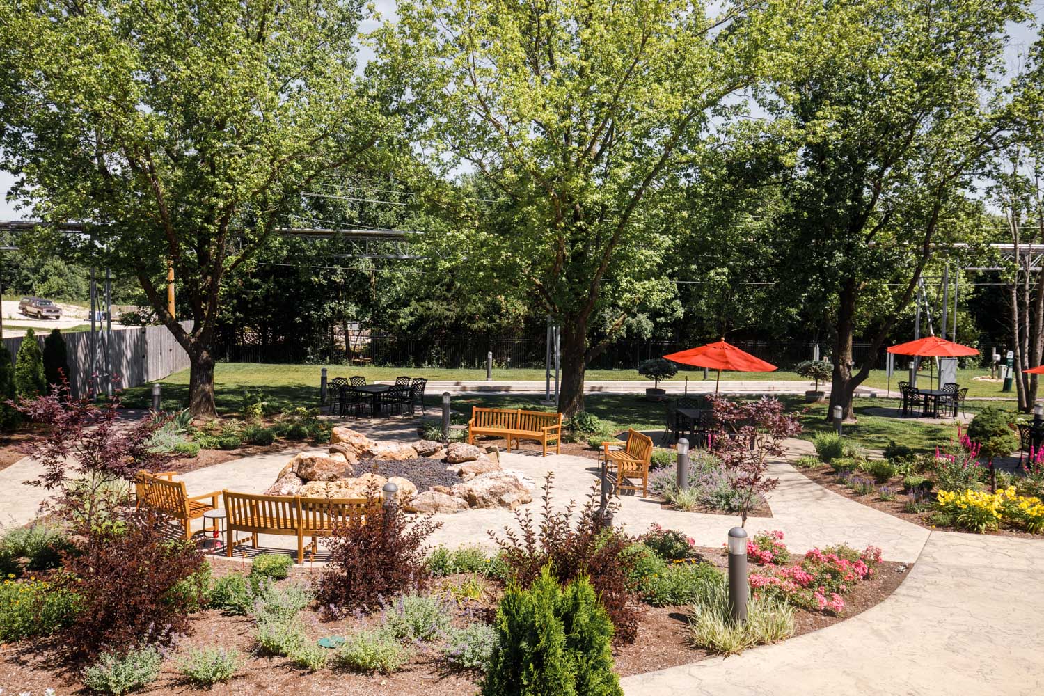 The Gardens Restaurant with Patio with Games St James Winery