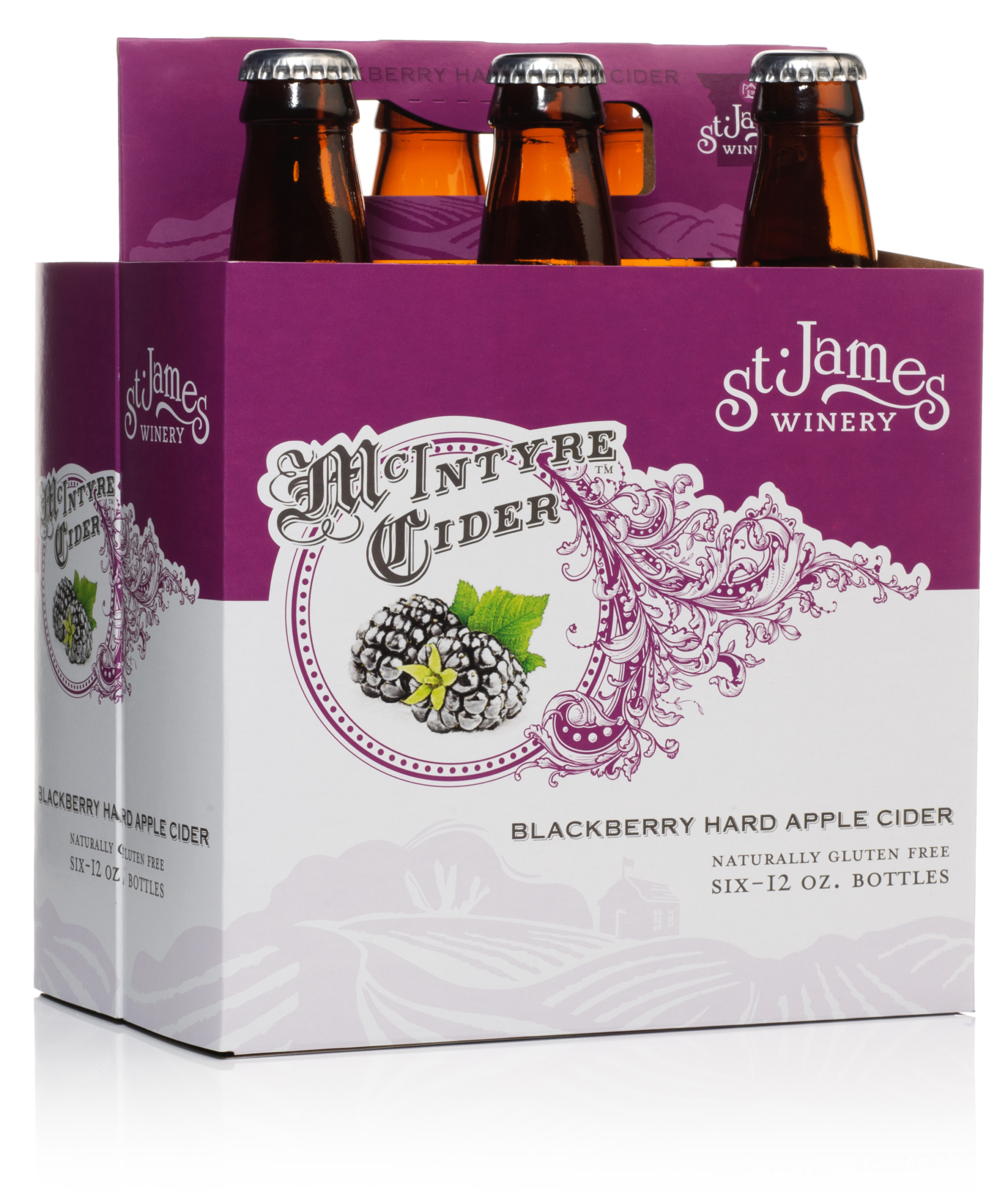 Blackberry Hard Apple Cider St. James Winery