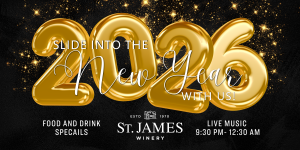 Celebrate the New Year with St. James Winery!